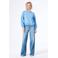 Garcia gestreepte pullover blauw met lurex