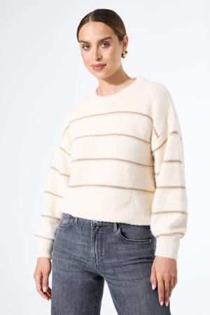 pullover ecru fijn gebreid