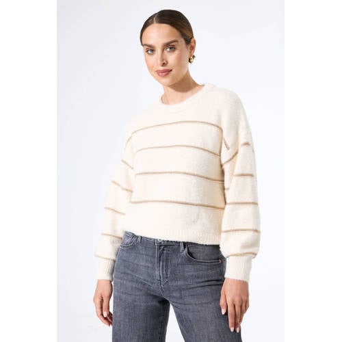 Garcia pullover ecru fijn gebreid afbeelding