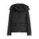 Cream winterjas zwart