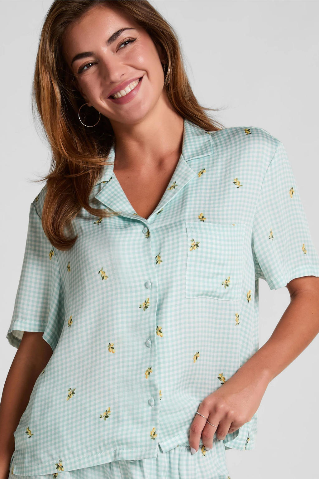 Hunkemöller pyjamatop lichtgroen