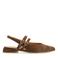 Manfield suède slingback loafers bruin