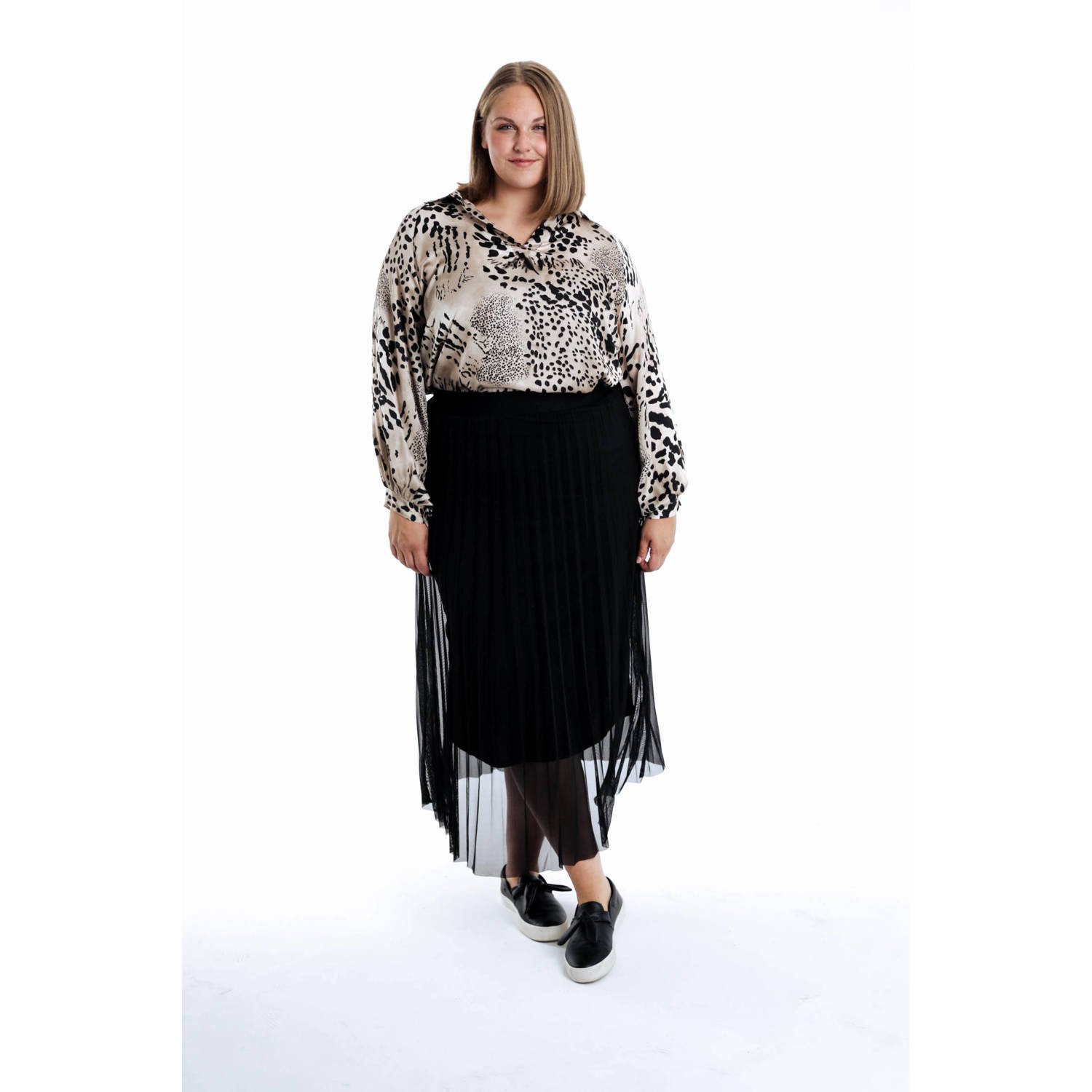 Paprika maxi rok zwart