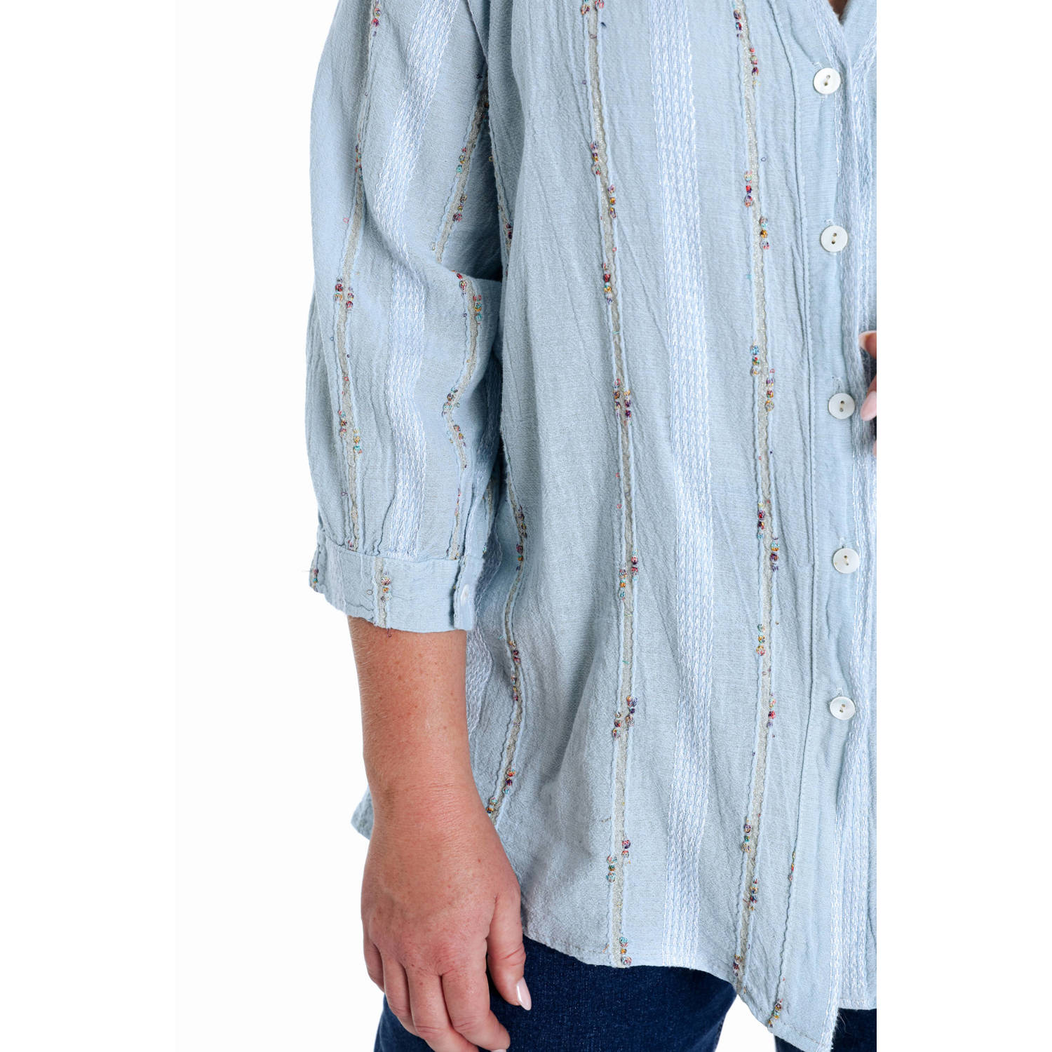 Paprika blouse lichtblauw