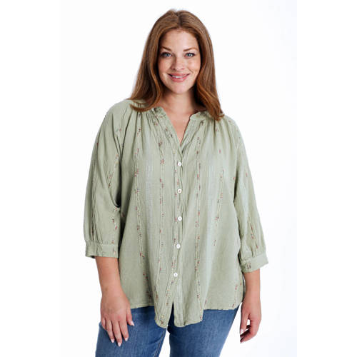Paprika blouse kaki afbeelding