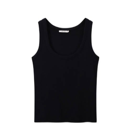 Sissy-Boy singlet zwart rib gebreid afbeelding