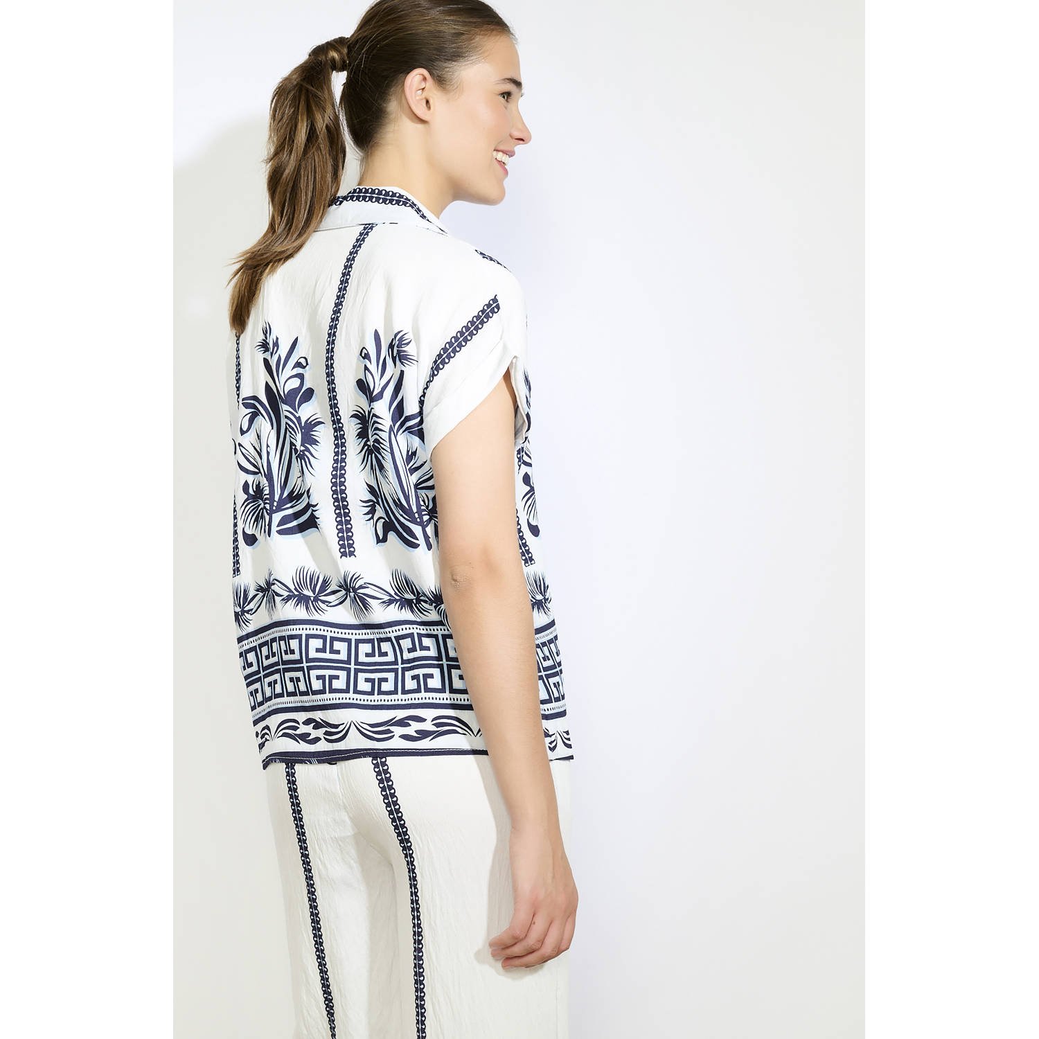LOLALIZA blouse donkerblauw