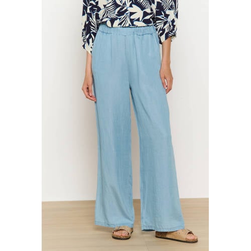LOLALIZA denim wide leg high waist broek afbeelding