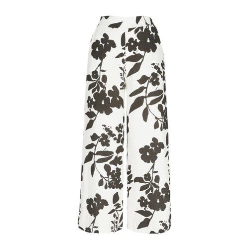 LOLALIZA wide leg high waist broek donkerbruin afbeelding