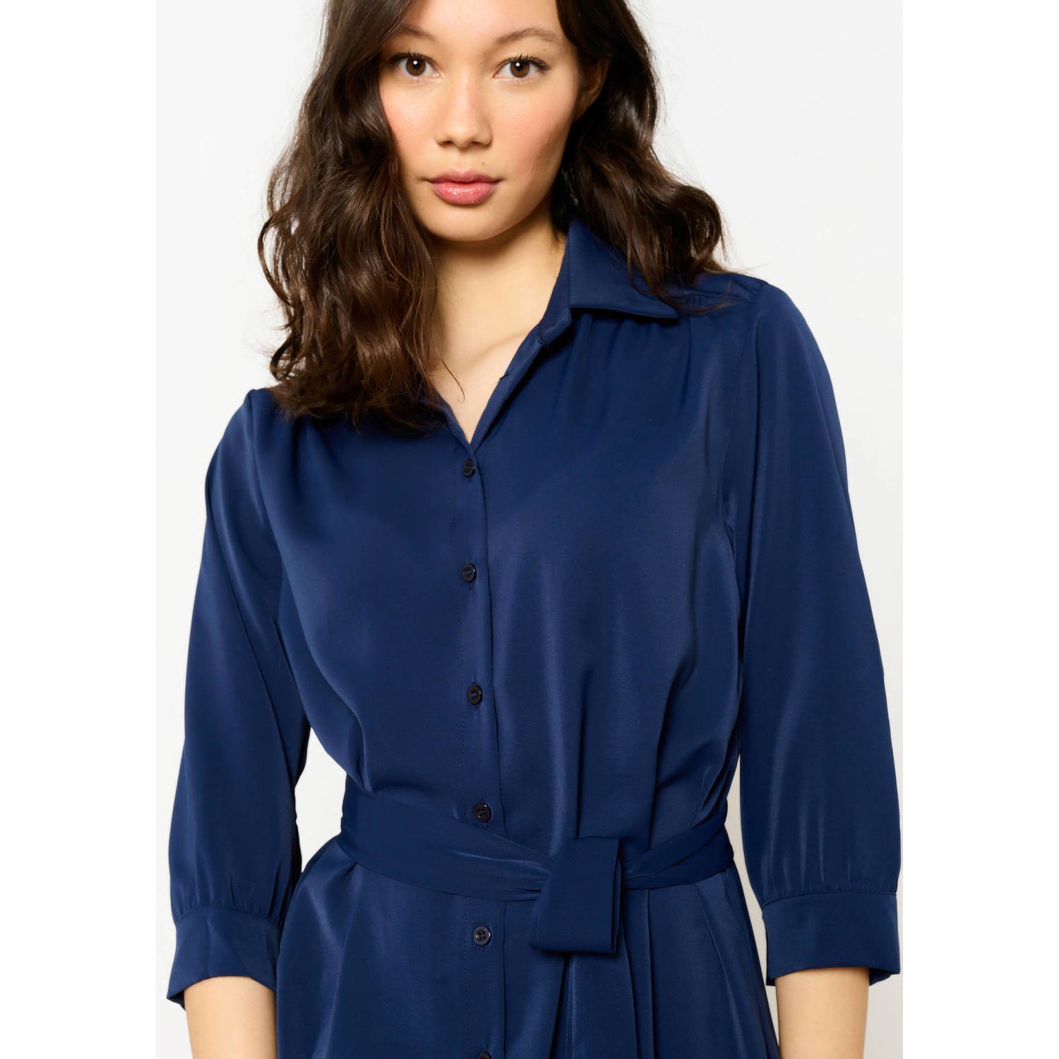 LOLALIZA blousejurk donkerblauw