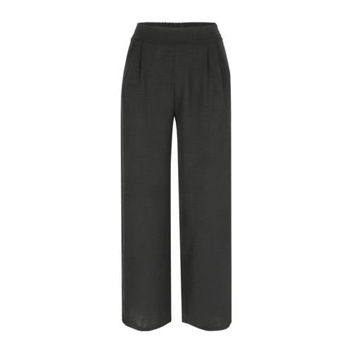 LOLALIZA wide leg high waist broek zwart afbeelding