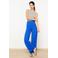 LOLALIZA wide leg high waist broek blauw