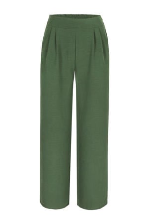 wide leg broek groen