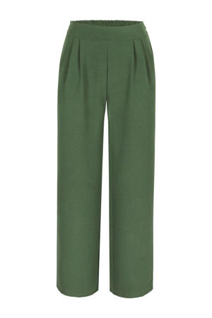 wide leg broek groen