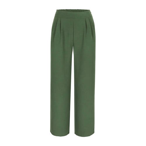 LOLALIZA wide leg broek groen afbeelding