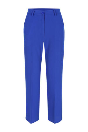 straight regular waist pantalon blauw
