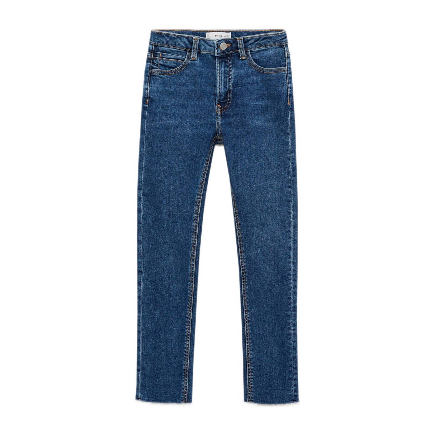 Mango Kids skinny jeans dark blue denim