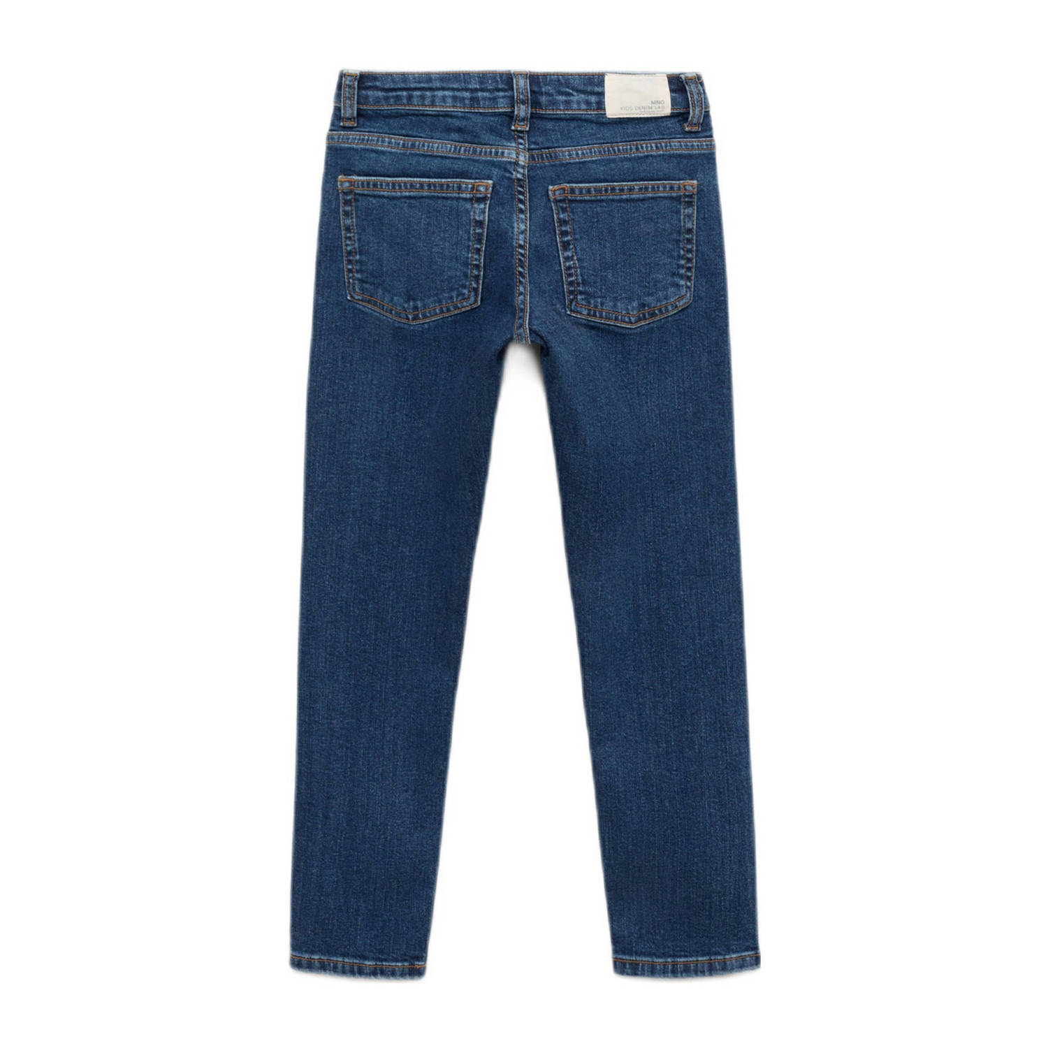 Mango Kids regular waist regular fit jeans dark blue denim
