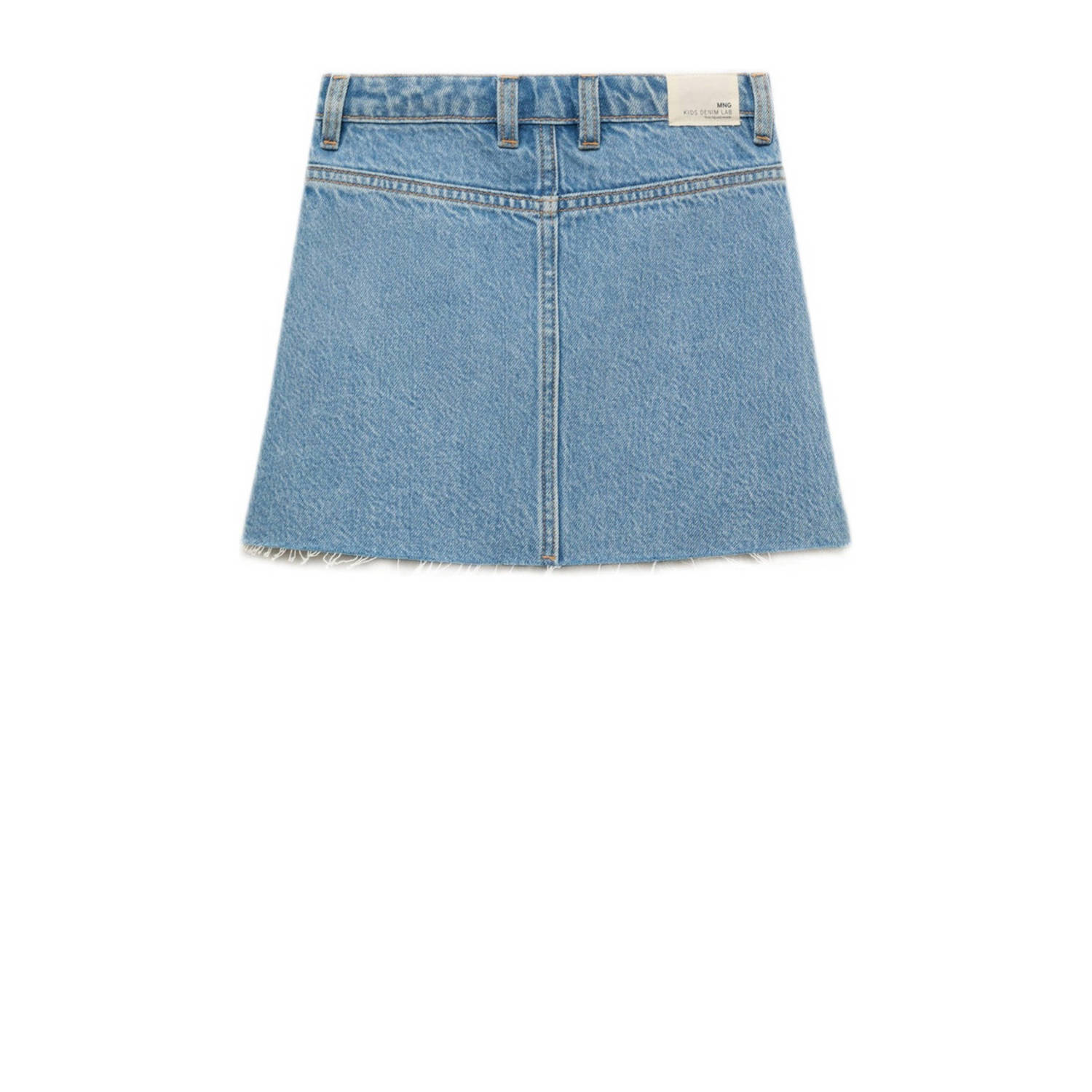 Mango Kids denim spijkerrok light blue denim