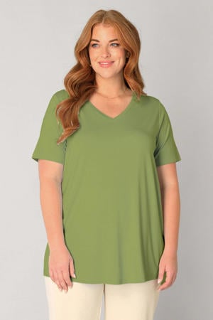 T-shirt olijfgroen