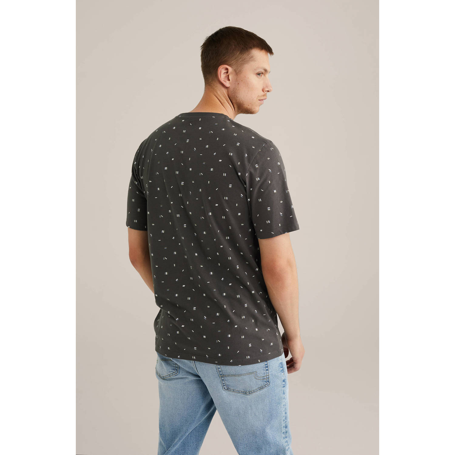 WE Fashion T-shirt grijsbruin