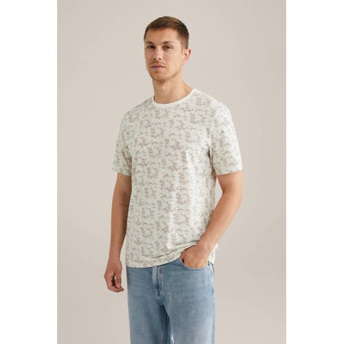 WE Fashion T-shirt ecru afbeelding
