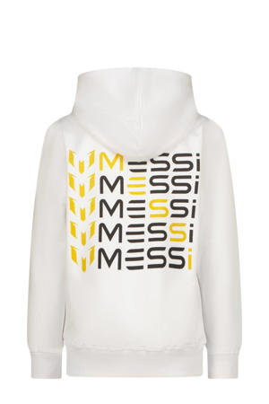 hoodie met backprint wit