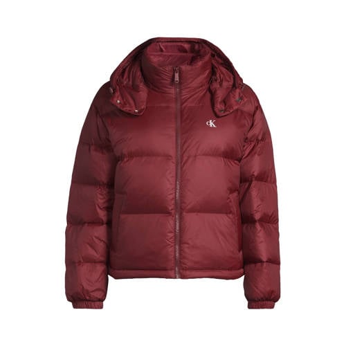 CALVIN KLEIN JEANS gewatteerde jas donkerrood afbeelding