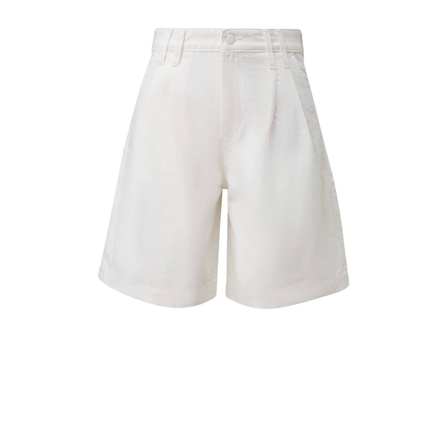S.Oliver denim wide leg high waist short wit