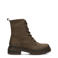 Poelman Jae nubuck veterboots donkerbruin