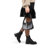 thumbnail: PS Poelman Jae leren veterboots zwart