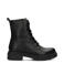 Poelman Jae leren veterboots zwart