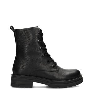 Jae leren veterboots zwart