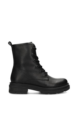 Jae leren veterboots zwart