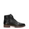 Poelman leren veterboots zwart