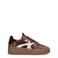 Haboob Aurelie leren sneakers bruin