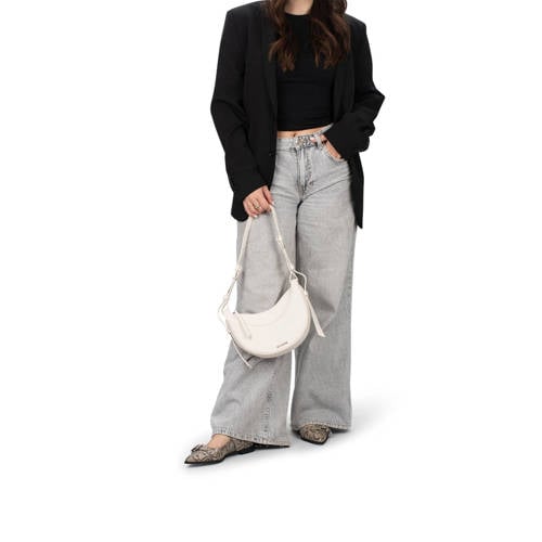 POSH by Poelman Gulia loafers met slangenprint grijs afbeelding