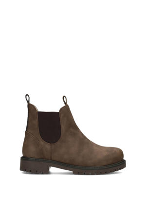 Raya gevoerde chelsea boots donkerbruin