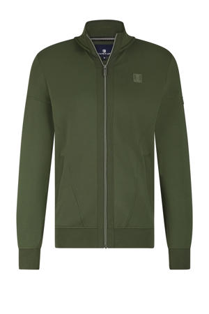 sweatvest donkergroen