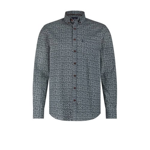 State of Art regular casual overhemd donkerrood afbeelding