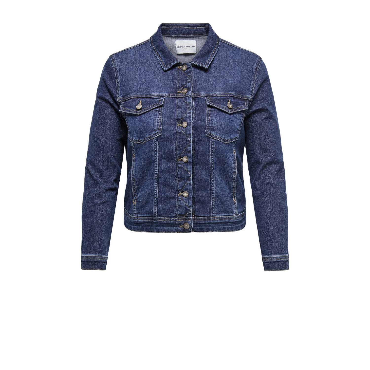 ONLY CARMAKOMA denim spijkerjas medium blue denim