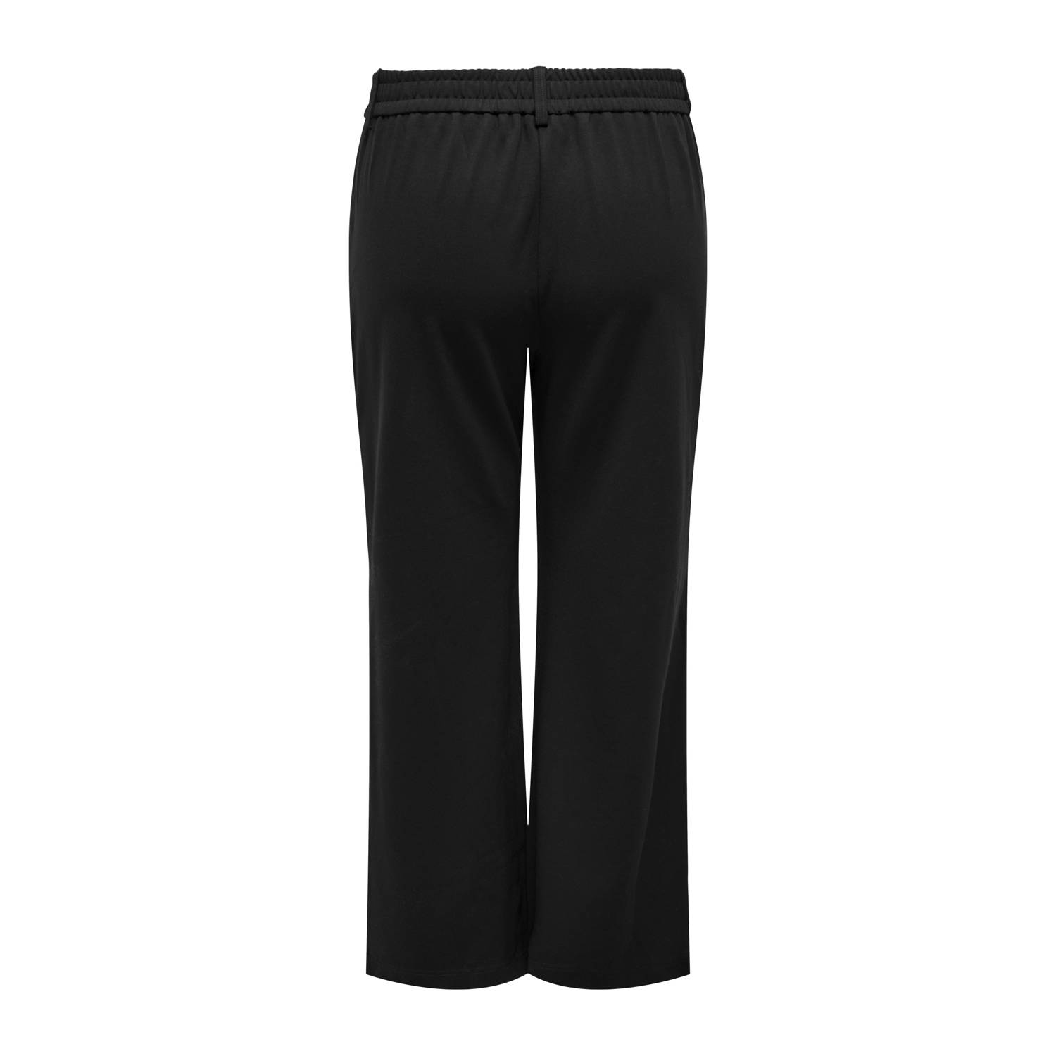 ONLY CARMAKOMA straight regular waist broek zwart