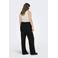 ONLY CARMAKOMA straight regular waist broek zwart