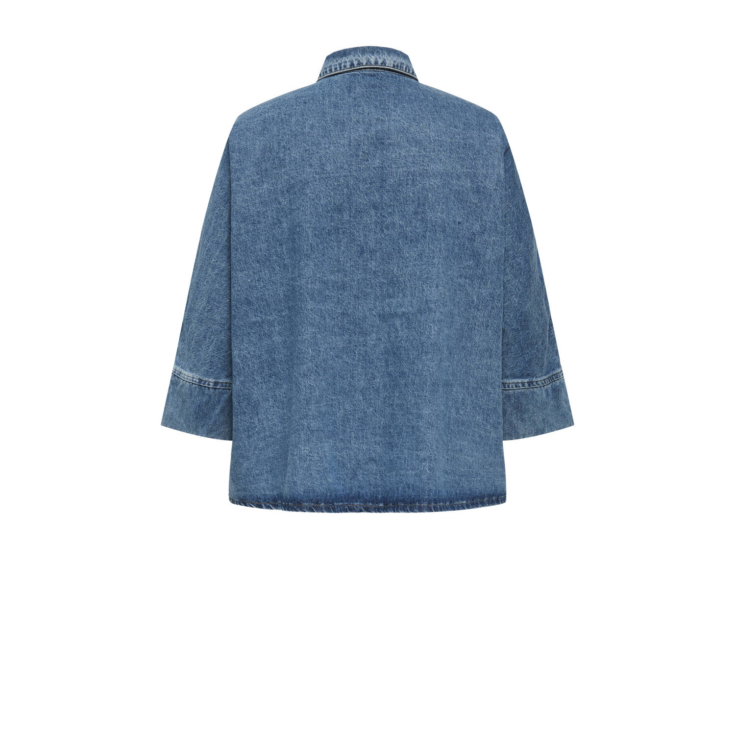ONLY CARMAKOMA denim blouse dark blue denim