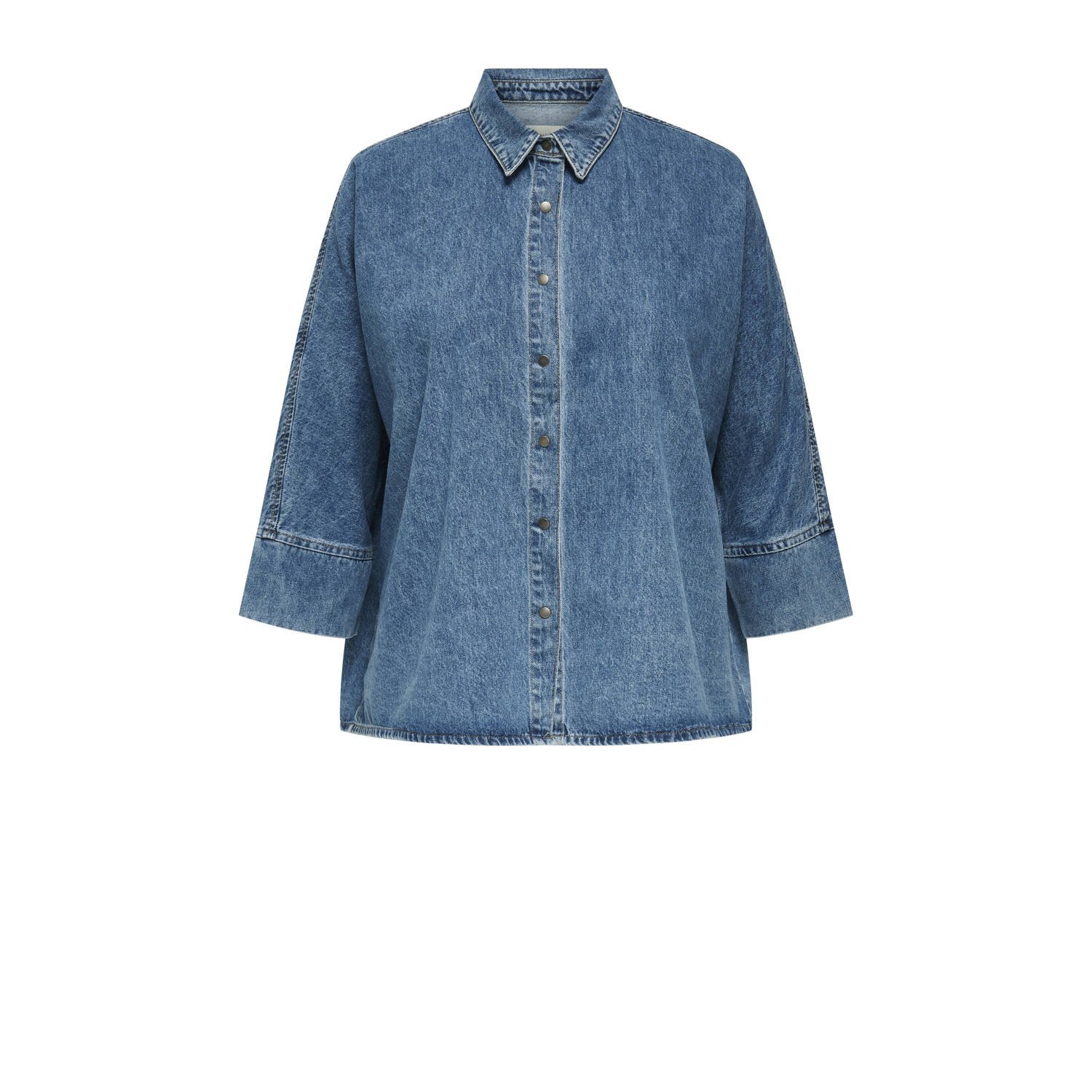 ONLY CARMAKOMA denim blouse dark blue denim