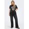 ONLY CARMAKOMA high waist flared jeans zwart