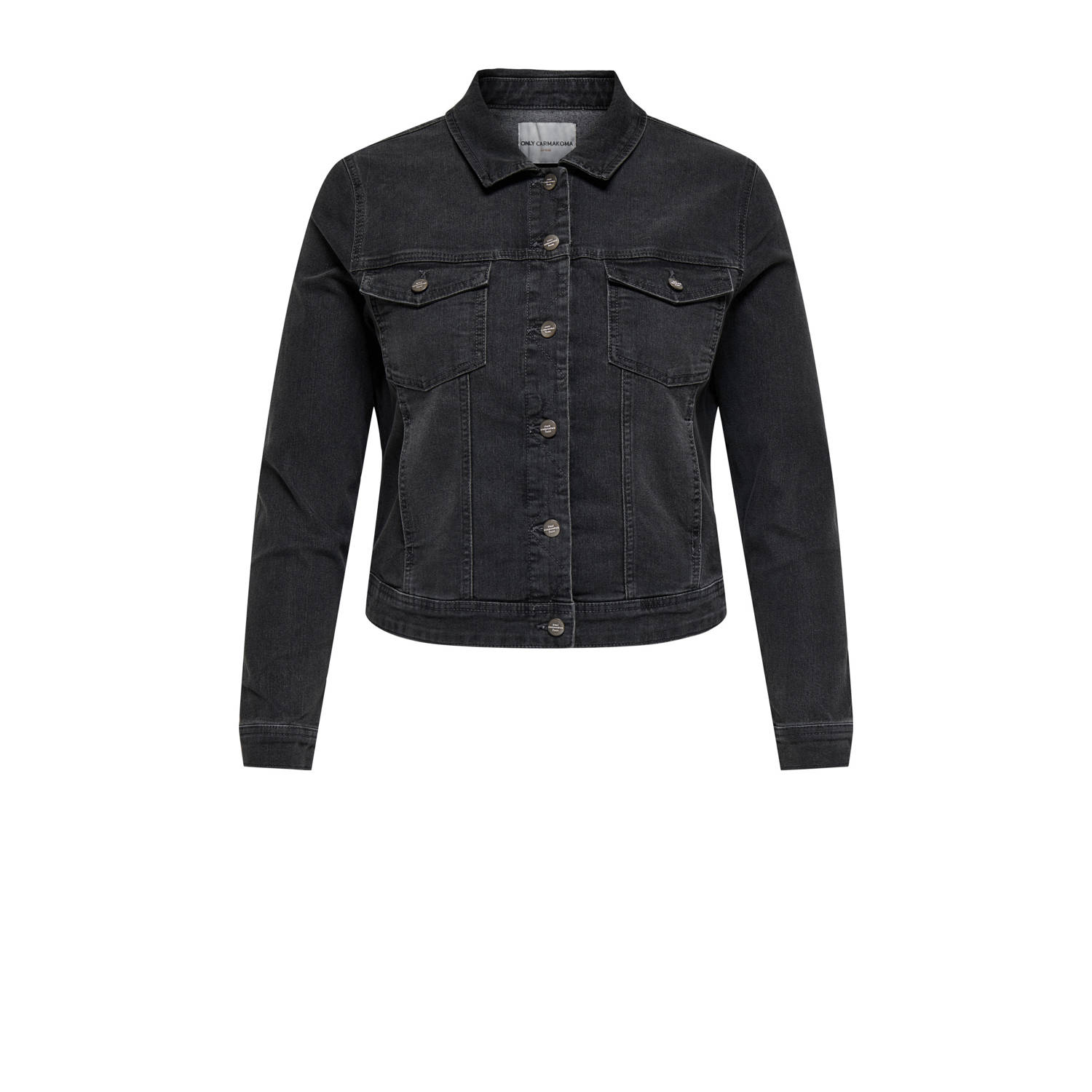 ONLY CARMAKOMA denim spijkerjas zwart