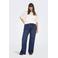 ONLY CARMAKOMA high waist wide leg jeans dark blue denim