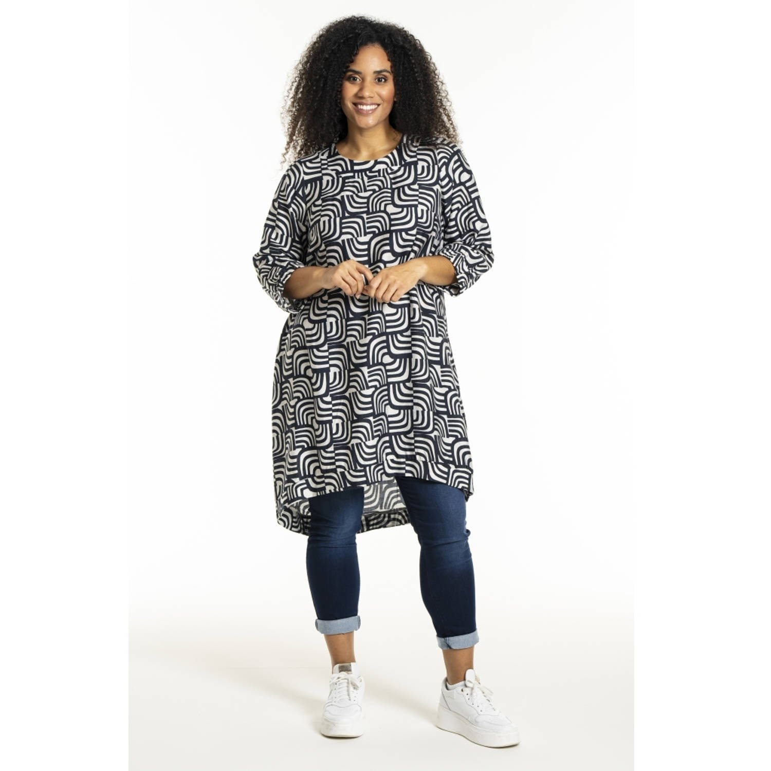 STUDIO zomerjurk blauw
