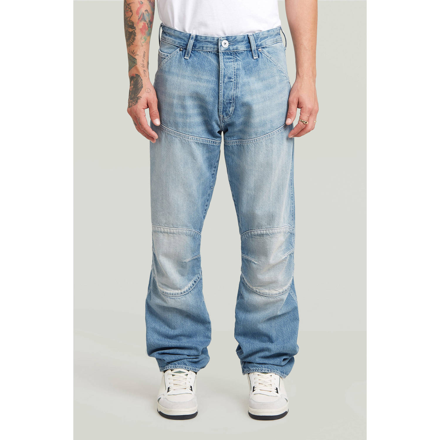 G-STAR 3D Regular straight leg regular fit jeans light blue